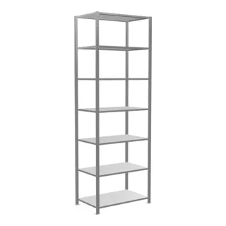 Schulte Grundregal MULTIplus150 - 7 Fachböden, verzinkt - Fachboden Komplettregal Stecksystem, flexibel anpassbar mit verstellbaren Fachböden und stabiler Kreuzstrebe für optimale Lagerorganisation.