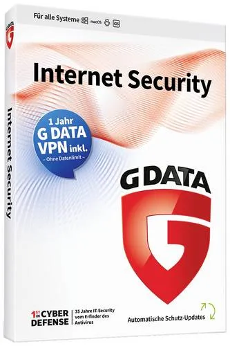 G-Data Antivirensoftware Internet Security mit VPN von G-Data