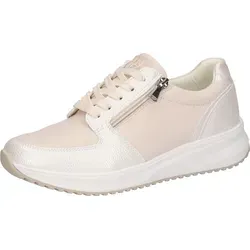 Waldläufer H-Mara Damen Sneaker weiß 40 EU - Sneaker für Damen in Größe 40, atmungsaktives Lederimitat, ideal für den Alltag mit rutschhemmender Sohle und praktischem Wechselfußbett.