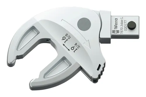 WERA 05020177001 - Selbstjustierender Einsteck-Maulschlüssel - Werkzeug-Set mit mechanischer Ratschenfunktion für schnelles und sicheres Verschrauben, ideal für Sechskant-Schraubenköpfe und -Muttern.