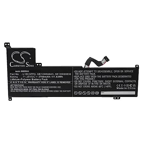 vhbw Akku kompatibel mit Lenovo IdeaPad 3 17IML0 81WCCTO1WW, 17IML05 1WC007HAU Notebook (3700mAh, 11,25V, Li-Polymer)