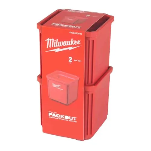 Milwaukee PACKOUT Behälter 10 x 10 cm 2.Stück