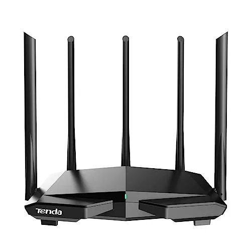 Tenda RX1 Pro Wi-Fi 6 Router - Drahtloser Router mit Wi-Fi 6, bis zu 1501 Mbps, 5 Hochleistungsantennen für optimale WLAN-Abdeckung und WPA3-Sicherheit für ein sicheres Netzwerk.