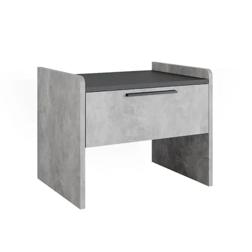 Vicco Esszimmerbank Roman in Beton/Anthrazit, 53.5 x 41.1 cm mit Schublade
