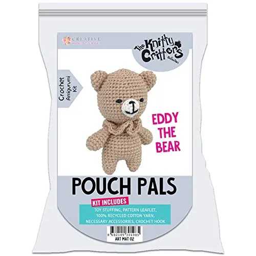 The Knitter Critters – Pouch Pals – Eddy The Bear