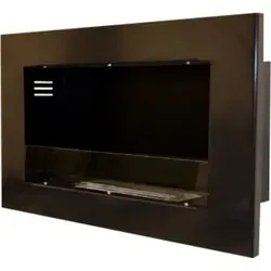 Ethanol und Gel Kamin Modell Dublin Deluxe Royal Schwarz - Schwarz