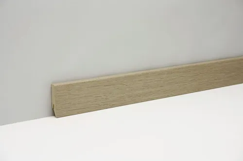 Classen Clip-Fußleiste 240 cm 58 x 19 mm Eiche elfenbein von Classen