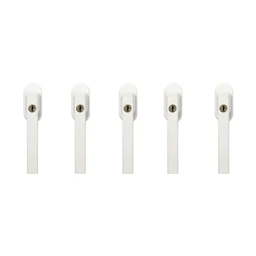 ABUS Abschließbarer Fenstergriff FG110 - Sicherer Fensterknauf mit Druckzylinder - 5er Set - Praktischer abschließbarer Fenstergriff für Kunststoff-, Aluminium- oder Holzfenster. Ideal zur Kindersicherung, mit einfachem Schließmechanismus und Montagematerial. Verlässlich und stabil für mehr Sicherheit in Ihrem Zuhause.