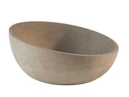 APS Schale Element aus Stein und Beton - Industrie-Design Schale mit 2,5 l Fassungsvermögen, pflegeleicht und ideal für moderne Dekoration oder Servieren.