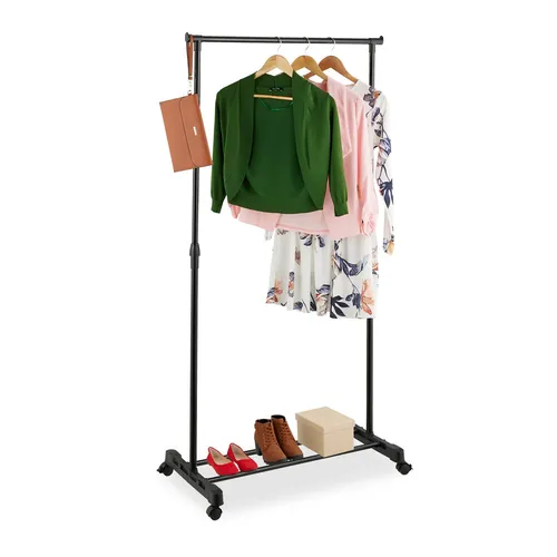 Kleiderständer Garderobenstange Kleiderstange Rollgarderobe höhenverstellbar