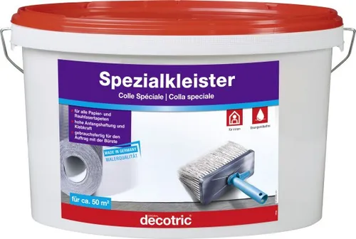 Decotric Spezialkleister 10 kg - Hochwertiger Kleister für optimale Haftung und einfache Verarbeitung, ideal für vielfältige Anwendungen im Handwerk.