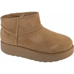 Skechers Slip-Ins: Keep Cozy 169143-CSNT, Damen Winterschuhe in Chestnut Suede - Slipper & Mokassins für Damen, ideal für kalte Tage dank kuscheliger Innenausstattung und bequemer Passform.