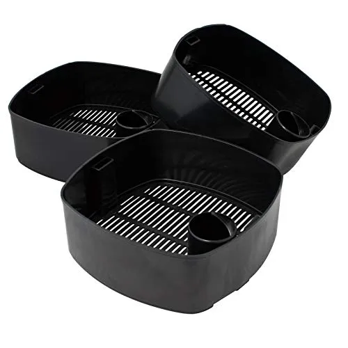 SunSun Ersatzteil für HW-403B Aquarium Außenfilter - 3 Filterkörbe für Filtermedium, Ersatz Filterkorb für Auqarien, Filterbehälter für Aquaristik