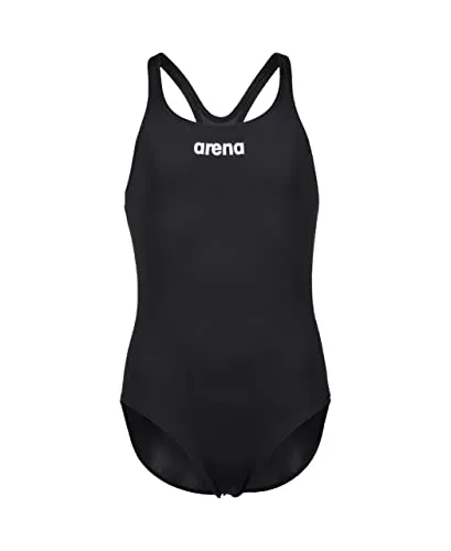 ARENA Kinder Schwimmanzug GIRLS TEAM SWIMSUIT SWIM PRO SOLID - Badeanzüge für Mädchen, ideal für regelmäßige und Wettkampf-Schwimmerinnen, aus chlorbeständigem MaxLife Eco Material mit UV-Schutz und 50% recyceltem Polyester.