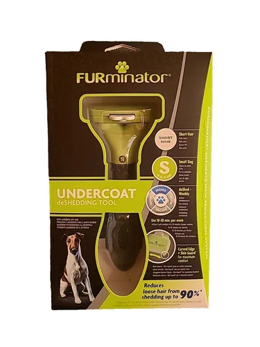 FURminator Deshedder für kleine Hunde mit kurzem Haar - Hunde-Zubehör zur Reduktion von bis zu 90% losem Fell. Ideal für die wöchentliche Pflege und zur Minimierung von Haarausfall.