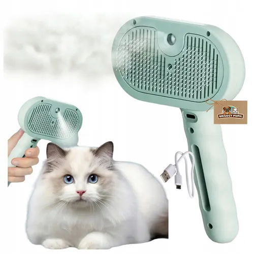 Selbstreinigende elektrische Dampfbürste für Katzen