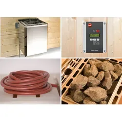 Weka Saunaofen-Set 4,5 kW mit digitaler Steuerung - Saunaöfen & Heizgeräte, effiziente Wärmeverteilung und moderne digitale Steuerung für ein optimales Saunaerlebnis.