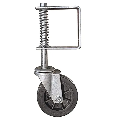 Gefederte Stützrolle für Gartentore Tor-Stützrad, Torstützrad, Torlaufrolle