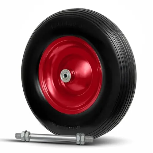 Vollgummi Schubkarrenrad 4.80/4.00-8 mit Metallfelge von TAMS