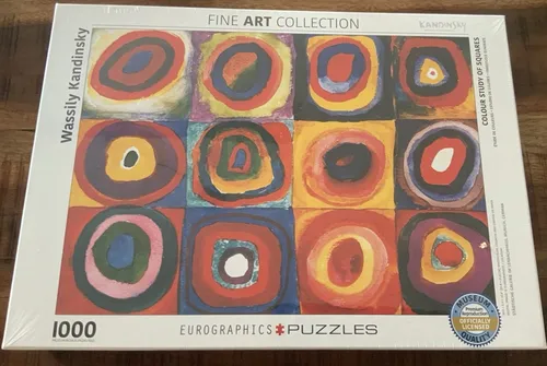 Farbstudie Quadrate von Wassily Kandinsky 1000 Teile Puzzle - Format 68x48 cm