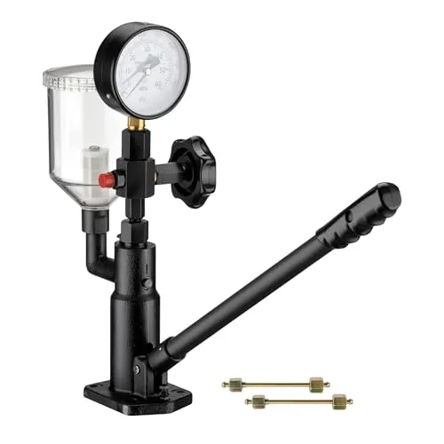 Wiltec Diesel Einspritzdüsentester - Kraftstoffdruckmesser für Diesel-Einspritzdüsen, präzise Messungen bis 600 bar, ideal für Werkstätten und Hobbymechaniker zur Diagnose und Optimierung von Injektoren.