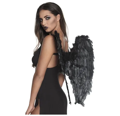 Boland Kostüm Flügel - für Erwachsene - schwarz