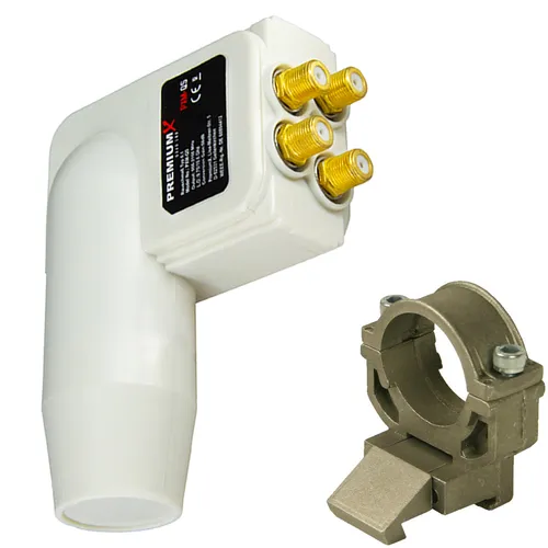 Adapter Kathrein Spiegel + LNB Quad für 4 Teilnehmer 0,1 dB LNC LMB HDTV 4 fach