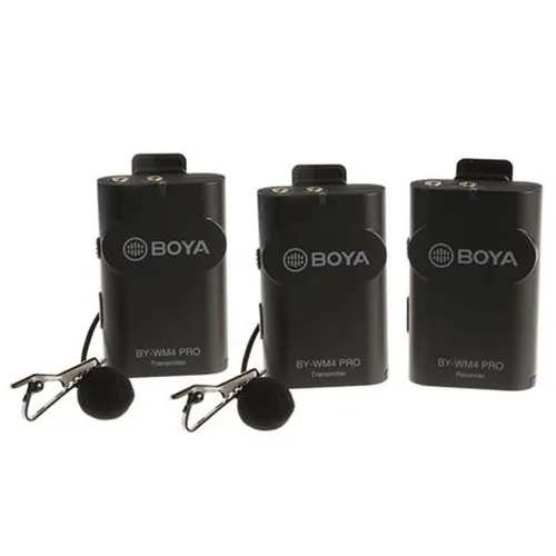 Boya 2.4 GHz Duo Lavalier Mikrofon Drahtlos BY-WM4 Pro-K2 von BOYA