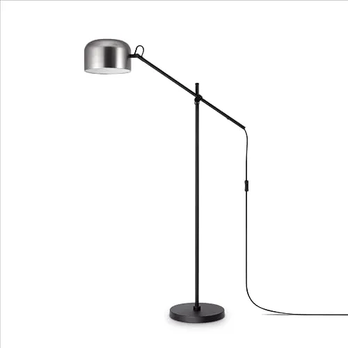 Paco Home Stehleuchte Metall - Stilvolle Wohnzimmerlampe - Standleuchten & Deckenfluter - Moderne Stehleuchte aus hochwertigem Stahl für jedes Zimmer, in zeitlosen Farben und ideal für E27-Leuchtmittel.