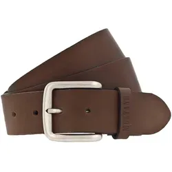 MUSTANG Ledergürtel mit klassischer Dornschließe - Gürtel von MUSTANG in leichter Used-Optik, 4 cm breit und stufenlos verstellbar. Ideal für legere Jeans und schicke Stoffhosen - für einen stilvollen Casual-Look.