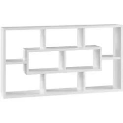 WOLTU 8-Fach Wandregal Weiß