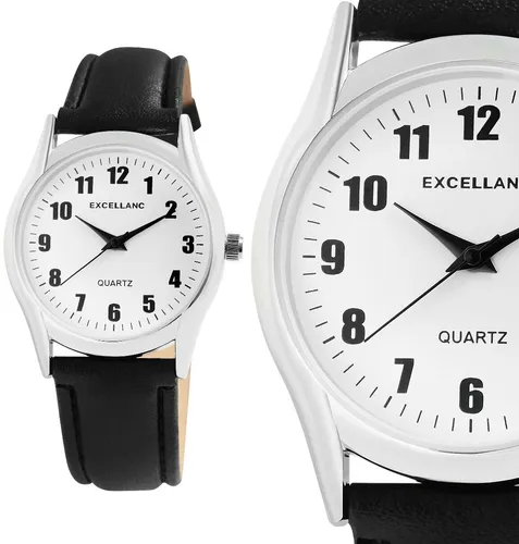 kleine Damen Frauen Schwarz Weiß Quarz analog Armbanduhr Kunstleder 29/226 NEU