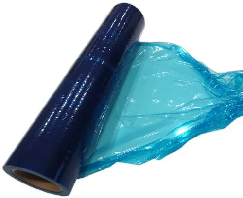 Schutzfolie 500mmx100m blau Polyethylen-Folie 50my widerstandsfähig Klebefolie Fensterfolie Plastikfolie Strechfolie