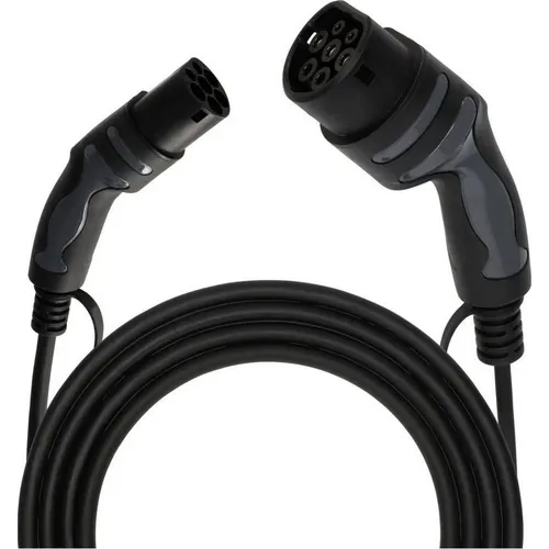 Brennenstuhl Elektroauto-Ladekabel 1384000010, 5 m, Typ 2 zu Typ 2 - Wallboxen mit max. 22 kW Ladeleistung, spritzwassergeschützt und ölbeständig für höchste Ansprüche – ideal für Elektro- und Hybridautos.