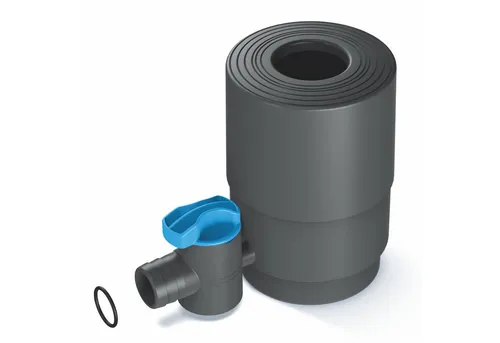 YourCasa Regentonne Regensammler Regendieb [Downpipe50] mit Absperrhahn