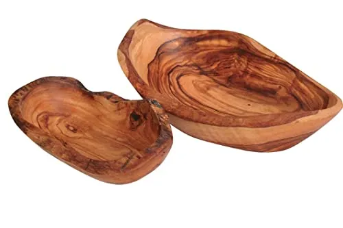 D.O.M. Schale oval rustikal aus Olivenholz (12-14 cm)