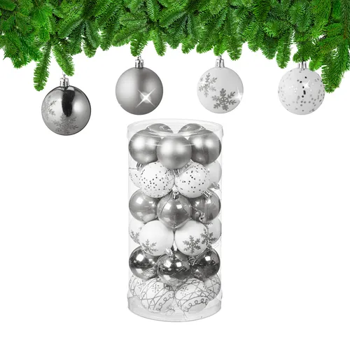 Weihnachtskugeln Tannenkugeln Weihnachtsbaumkugeln Christbaumschmuck 30er Set