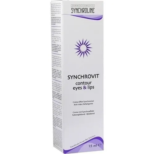 Synchroline Augenfaltencreme 15 ml - effektive Anti-Aging Pflege - Arzneimittel zur Reduzierung von Augenfalten, fördert die Hautelastizität und sorgt für einen strahlenden Blick.