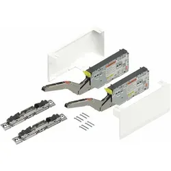 Vasalat - Blum Kraftspeicher Set Lf 3200-9000 + Befestigung & Abdeckung Weiß Hochklappe
