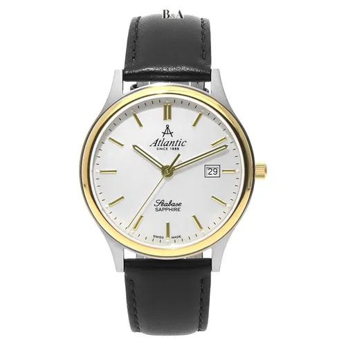 Atlantic Seabase 60343.43.21 Herrenuhr – Elegante 40 mm Edelstahl-Uhr mit 2 Jahren Garantie