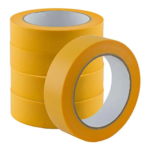 HOMEFACTO:RI Tools 5er Pack Goldband Abdeckband Klebeband Kreppband 30mm x 50m