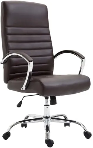 CLP Bürostuhl XL Valais – Komfortabler Drehstuhl mit Armlehnen - Bürostuhl mit Kunstlederbezug, 360° drehbar und bis 136 kg belastbar. Ergonomische Polsterung und stufenlose Höhenverstellung für optimalen Sitzkomfort.