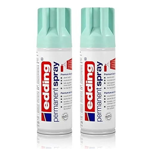 2x edding Permanent Spray pastellblau 200 ml Premium Acryllack