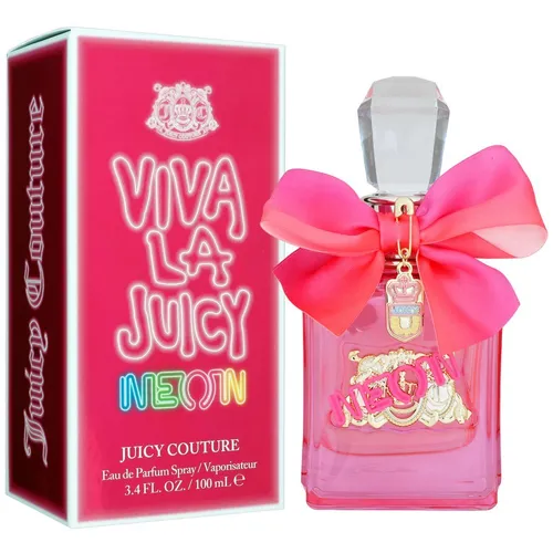 Juicy Couture Viva La Juicy Neon Eau de Parfum 100 ml - Damenparfum mit fruchtig-süßem Duft, ideal für einen lebendigen Auftritt. Enthält Noten von pinker Grapefruit und Tonkabohne für ein unvergessliches Dufterlebnis.