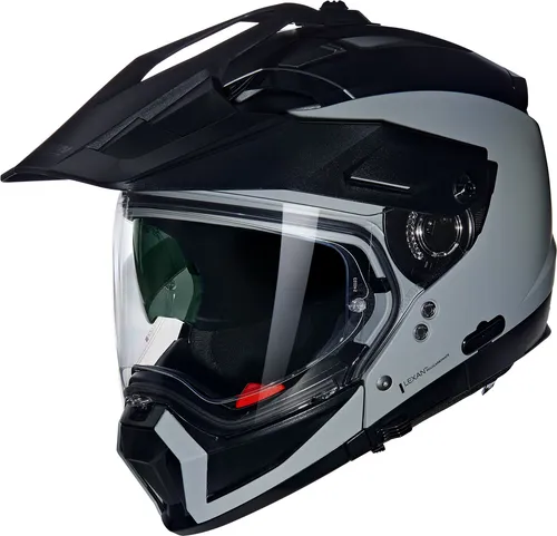 Nolan N70-2X 06 Classico N-Com Motocross Helm, grau, Größe XL - Motorradhelm mit homologierter P/J-Zulassung, aus robustem Polycarbonat und ausgestattet mit Microlock2 Ratschenverschluss für optimalen Komfort und Sicherheit.