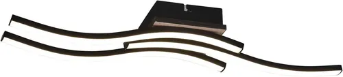 Trio R62473135 LED-Deckenleuchte Route 3x5W - Moderne Deckenleuchte in Holzimitation, 500lm, 3000K, IP20 – energieeffizient und ideal für stilvolle Wohnräume mit warmweißem Licht.