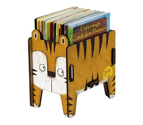 WERKHAUS® Organizer Werkhaus Pixi-Buch Box Aufbewahrunsbox Sammelbox Tiger WH0020