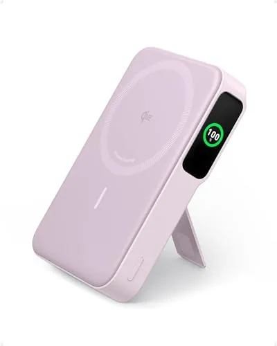 Anker MagGo Power Bank mit 15W Qi2-Ladegerät und klappbarem Ständer