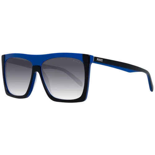 Pucci Sonnenbrille EP0088 05W 61 Damen Mehrfarbig - Sonnenbrille für Damen, stilvolles rechteckiges Design mit 100% UVA & UVB Schutz, inklusive Original-Etui - ideal für den Sommer!