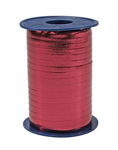 Präsent C.E. Pattberg Mexico Geschenkband metallic Karminrot, 400 m Ringelband zum Einpacken von Geschenken, 5 mm Breite, Zubehör zum Dekorieren & Basteln, Dekoband, Anlass